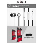 Wholesale KIKO K-101 HD Stereo Earphone Headset with Mic (K-101 Black)